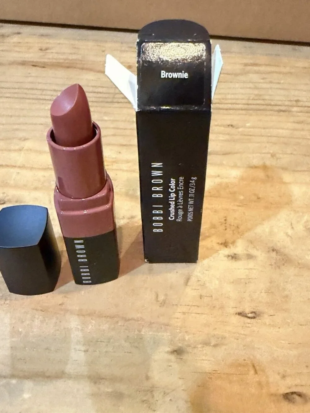 Bobbi Brown BROWNIE Crushed Lip Color Lipstick .11 oz New W/ Box